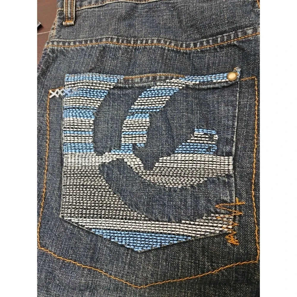 Ecko Unltd Y2K Hip Hop Skater Shorts Jorts 36 Denim Baggy Fit  NWT Dead Stock